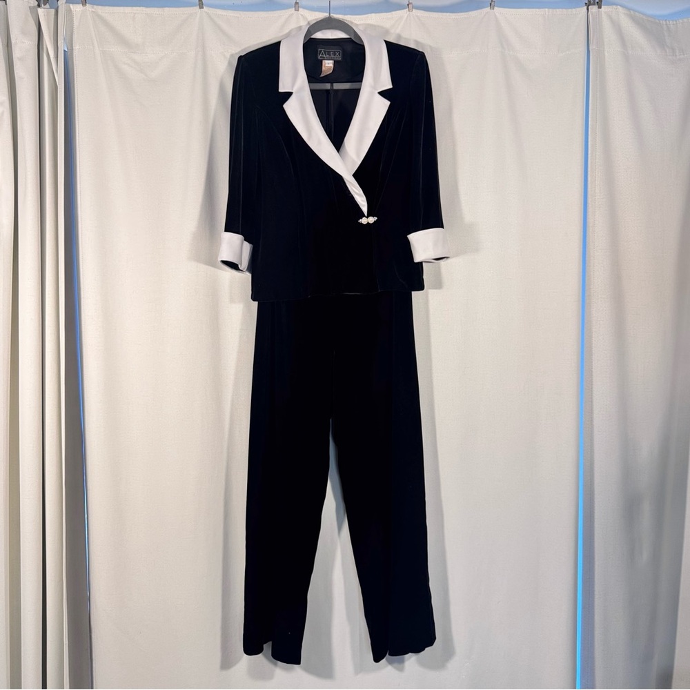 Vintage Alex Evenings Velvet Pant Suit Set